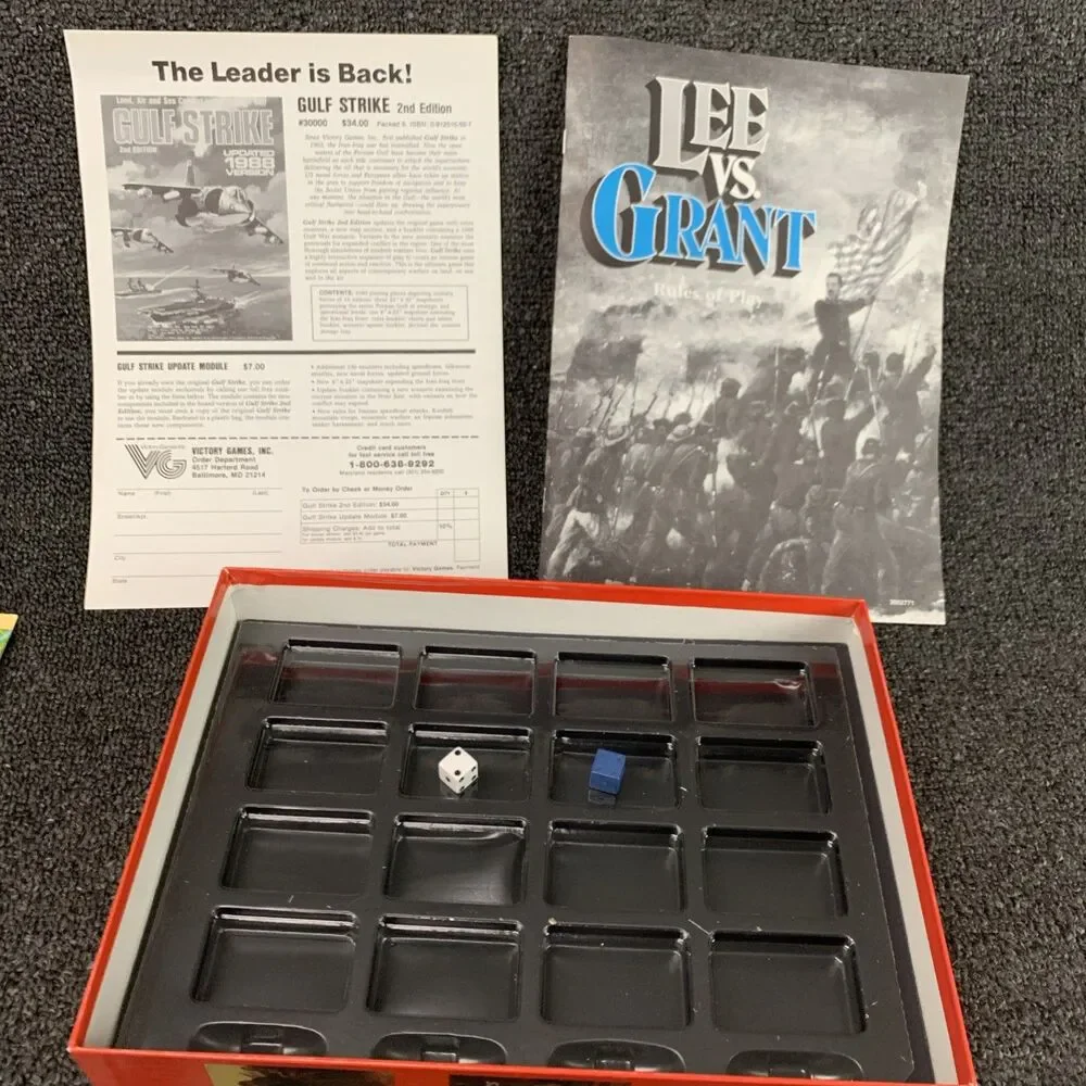 Lee vs. Grant: The Wilderness Campaign of 1864 (1988) Victory Games War Game